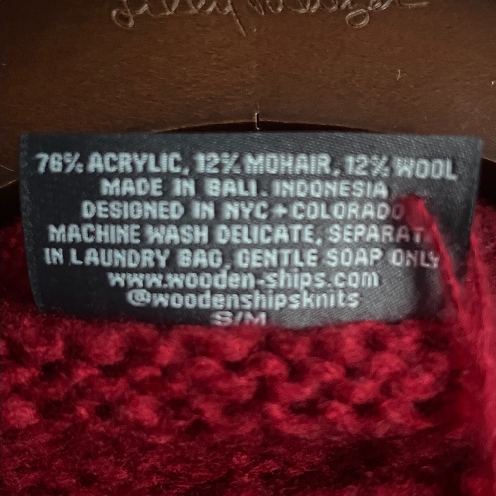 Wooden Ships by Paola Buendia Christmas Tree Crew Chunky Sweater - Picture 11 of 11